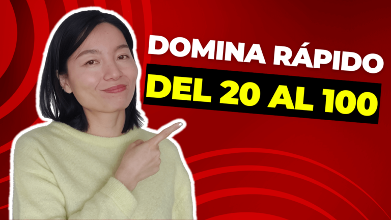 Los NÚMEROS en CHINO del 20 al 100
